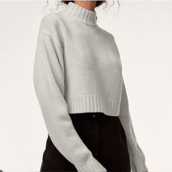 ARITZIA Wilfred Free Harper Sweater (Heinen) Merino Wool Turtleneck Sz XS - Picture 2 of 10